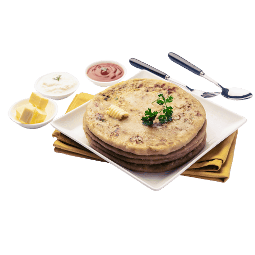 Freshly made parathas by Mum's Kitchen, a tiffin catering and Indian snacks service in Montreal.