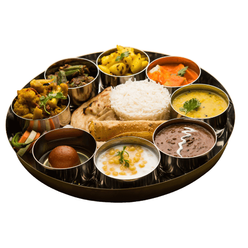 Authentic Indian tiffin thali by The Mum’s Kitchen, featuring a variety of homemade dishes, served fresh in Montreal.